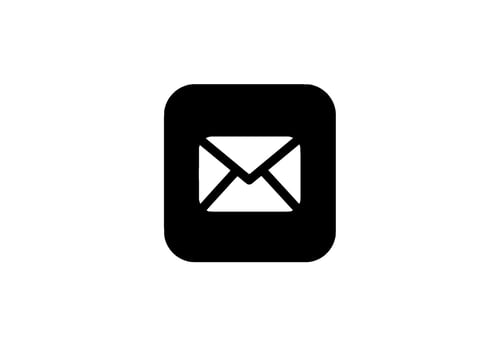 Rounded Square Email Icon vector