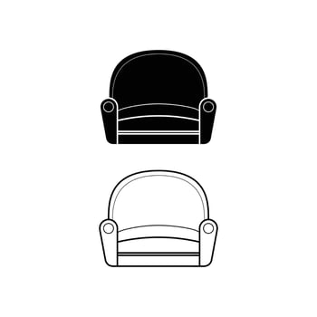 Extensive Collection of Hand Drawn Sofa Outline and Silhouette Icons Featuring Modern Living Room Furniture Sketches for Web Print and Mobile Designs vector