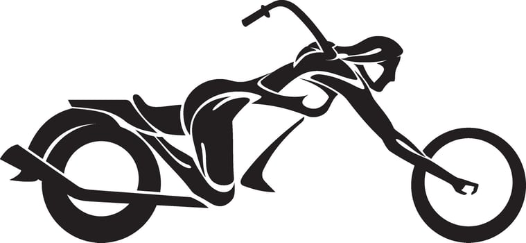 Abstract Chopper Motorcycle vector