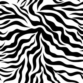 A zebra print pattern is shown in black and white vector