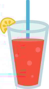 Summer Beverage Icon Pack with Flat Look vector