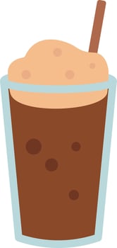 Flat Icons of Fruity Summer Drinks vector