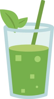 Flat Design Collection of Summer Sips vector
