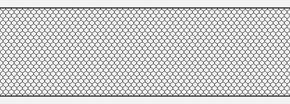 Curved net pattern. Seamless design for sportswear or equipment like soccer goals, volleyball nets, basketball hoops, hockey nets, and athletic gear. vector