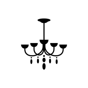 Atmospheric Lighting Classic Lustre Silhouette vector
