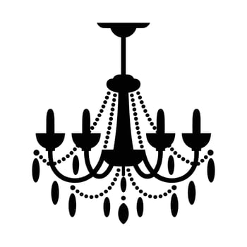 Glamorous Ceiling Light Sophisticated Interior Element vector