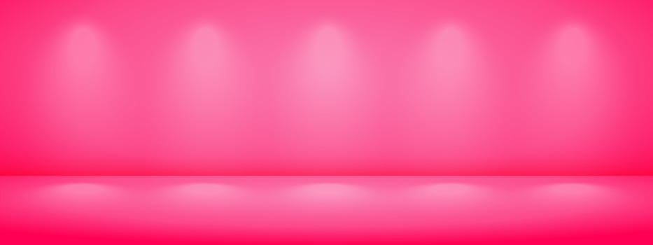 Limbo pink background with light shadow. Abstract studio gradient bg. Modern banner with empty space for advertising text. illustration. vector