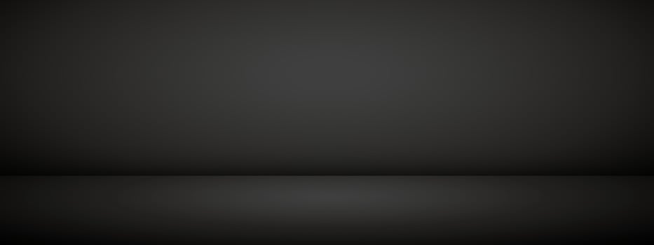 Limbo black background. Abstract studio gradient bg. Modern banner with empty space for advertising text. illustration. vector
