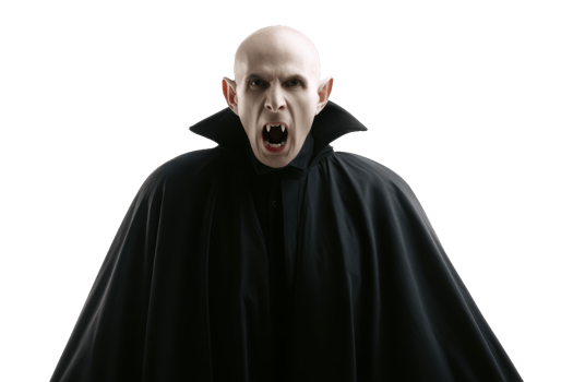 Vampire howl studio portrait white close-up horror png