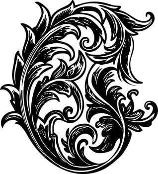 A vintage style illustration of gold filigree vector