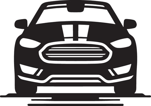 Car icon illustration with a white background vector