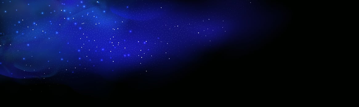 Blue and black background with stars and rain vector
