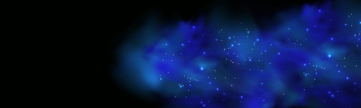 Blue fire on black background vector