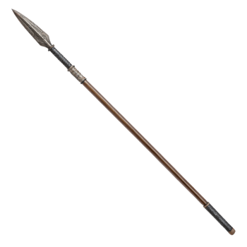 Yari straight spear isolated on transparent background png