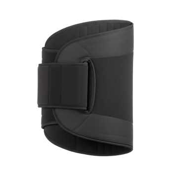 Black Adjustable Back Support Pad on Transparent Background png