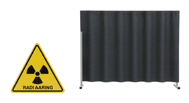Radiation Warning Sign and Protective Screen png