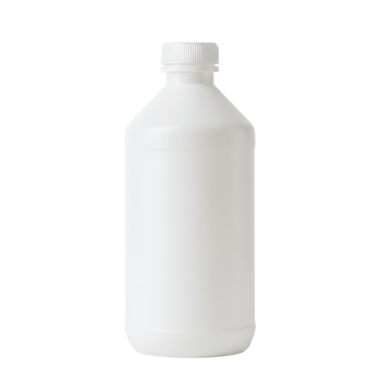 White Plastic Bottle on Transparent Background png