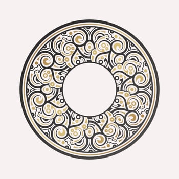 Elegant border ornament design template vector