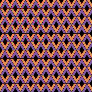 A purple and orange geometric pattern vector