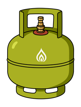 Illustration of Indonesian Liquefied Petroleum Gas LPG 3 kg png
