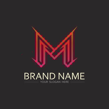 Letter M Logo with Crown Icon for Royalty-Inspired Brands, Premium Products, and Elite Services vector