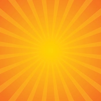 Orange Sunburst Pattern Background. vector