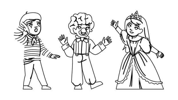 show kids theater people vector