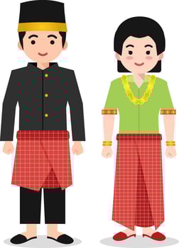Sulawesi Barat Traditional Clothes - Unique Heritage from West Sulawesi vector