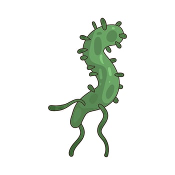 illustration of bad bacteria vector
