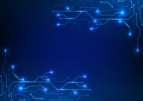 Technology circuit board background. future digital network concept. design for featuring futuristic electronic and cyber innovation systems. vector