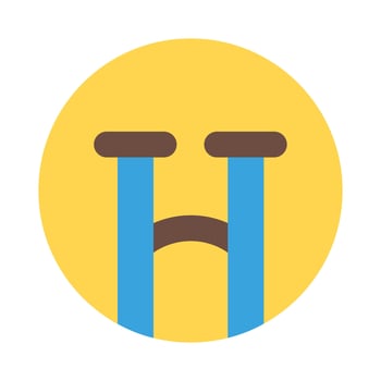 crying face Illustration vector