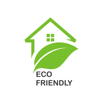 Eco friendly house logo illustration png