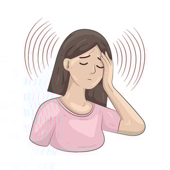 Illustration of Dizziness vector