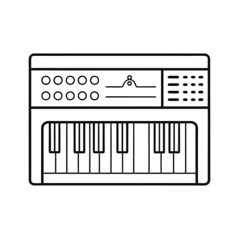 Synthesizer Music Device Line Art vector