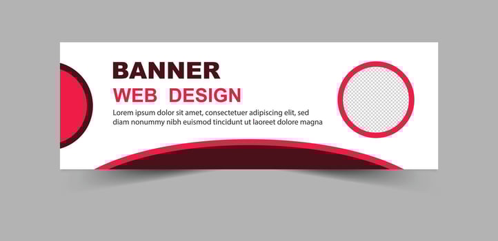 Social Media Banner Cover Template Design Pink Digital Marketing Banner For Business Corporate Illustration vector