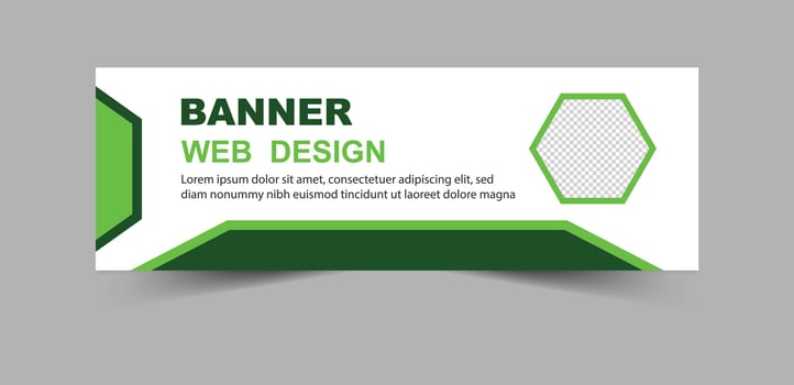 Social Media Banner Cover Template Design Green Digital Marketing Banner For Business Corporate Illustration vector