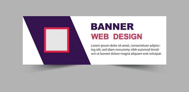Social Media Banner Cover Template Design Purple And Pink Digital Marketing Banner For Business Corporate Illustration vector