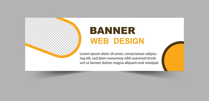 Social Media Banner Cover Template Design Yellow Digital Marketing Banner For Business Corporate Illustration vector
