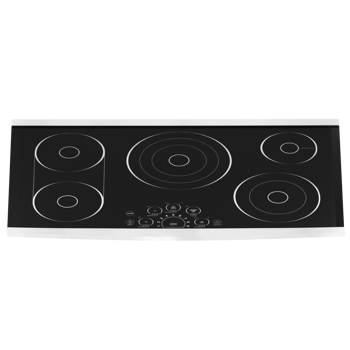 3d render electric induction cooktop with transparent background png