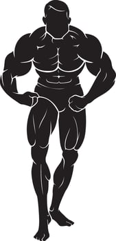 Body Builder, Front Flex vector