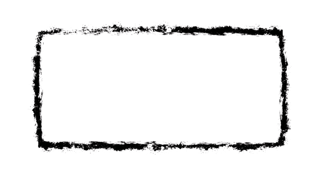 Isolated Chalkboard Frame With White Grunge Texture on Transparent BG png