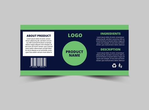 Bottle Label Product Brand Name Template Design Packaging Illustration vector
