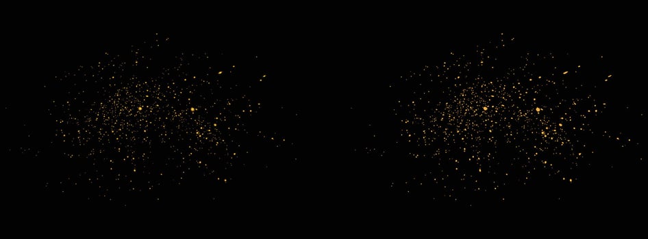 Confetti abstract gold glitter luxury background design.Realistic gold glitter stardust texture isolated illustration background design vector