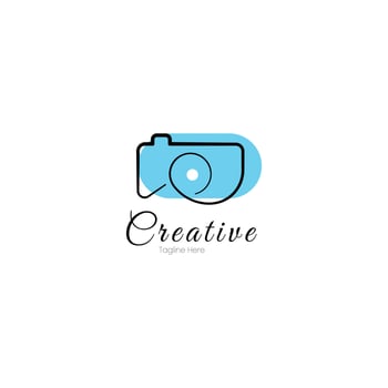Beauty camera logo for your business vector