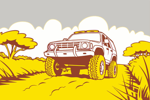 Off road vehicle vector