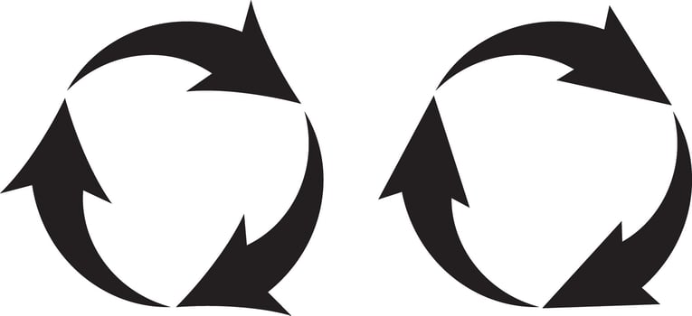 Circle arrow icon set vector