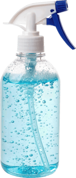 Refreshing Blue Spray Bottle png