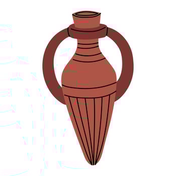 whole jug of antiquity with handles. Archaeological finds, Excavations, finds of human life. It is suitable scientific materials, museum projects, textbooks, topics archeology, anthropology, history vector