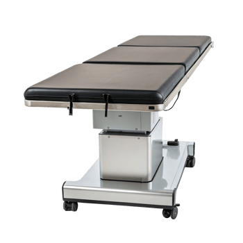 Modern floating surgical table isolated on transparent background png