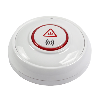 Wireless panic button showing alert signal on transparent background png